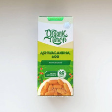 Ашваганда Organic Nation 600 мг №60 (екстракт кореня, адаптоген)