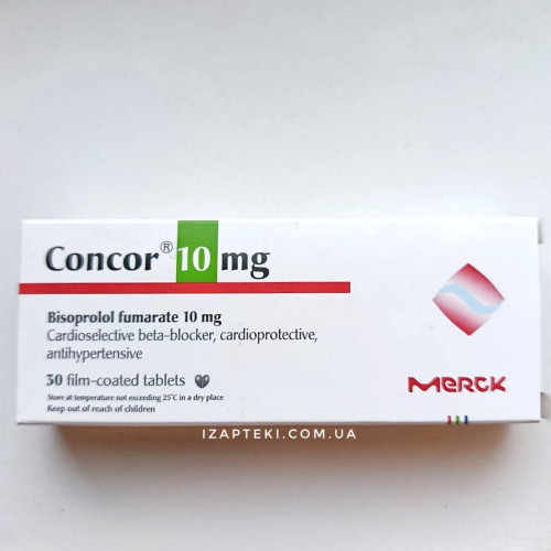 Concor 10 мг 30 табл Єгипет 