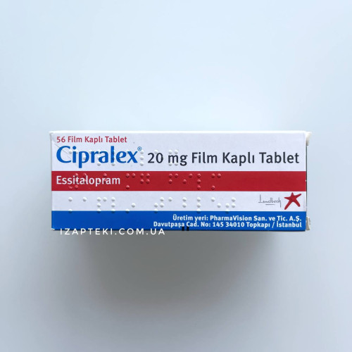 Cipralex – Ципралекс (Escitalopram – Есциталопрам 20 мг) 56 таблеток Туреччина