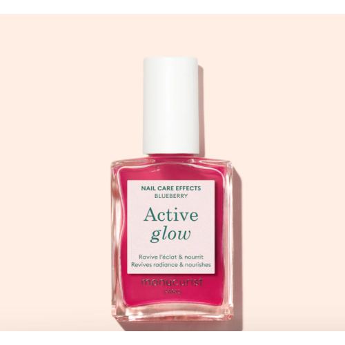 Manucurist Active Glow Blueberry – Укрепляющий лак для ногтей с сиянием (Франция)