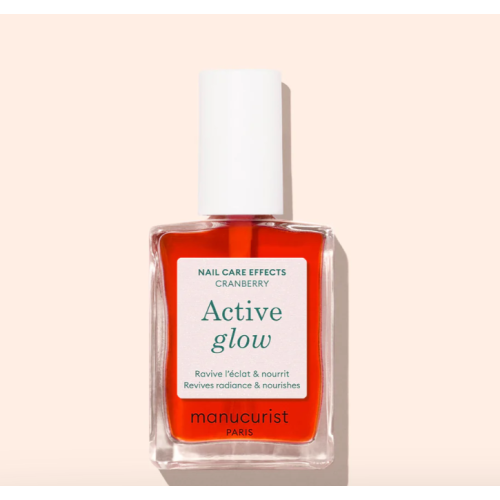 Manucurist Active Glow Cranberry – Укрепляющий лак для ногтей с сиянием (Франция)