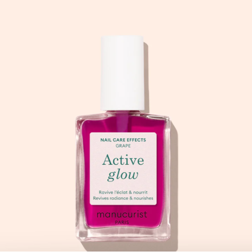 Manucurist Active Glow Grape – Укрепляющий лак для ногтей с сиянием (Франция)