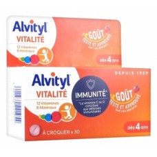 Комплекс витаминов и минералов для детей с 4 лет Alvityl Vitalité 30 жевательных таблеток
