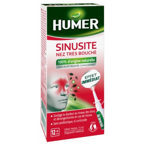 Спрей против заложенности носа и синусита Хьюмер Humer Blocked Nose Sinusitis 15мл